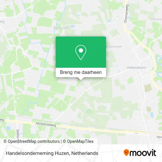 Handelsonderneming Huzen kaart