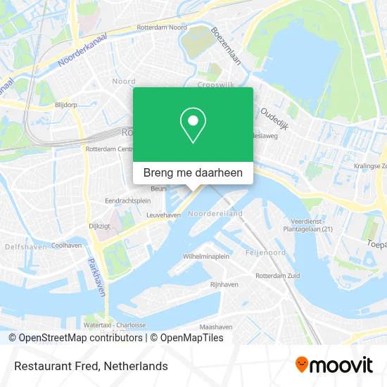 Restaurant Fred kaart