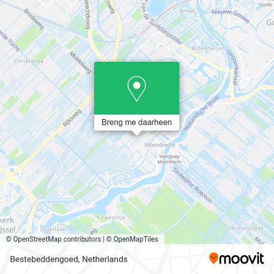 Bestebeddengoed kaart