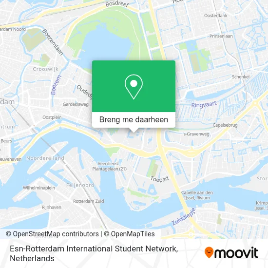 Esn-Rotterdam International Student Network kaart
