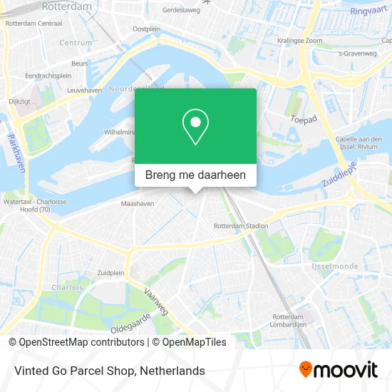 Vinted Go Parcel Shop kaart