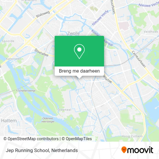 Jep Running School kaart