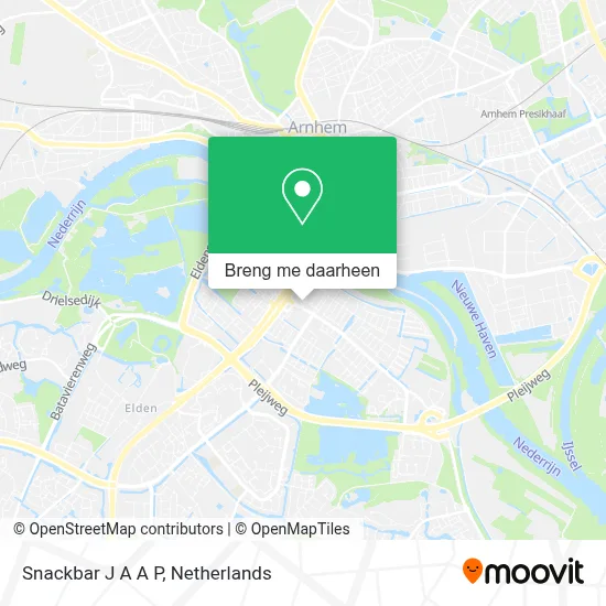 Snackbar J A A P kaart