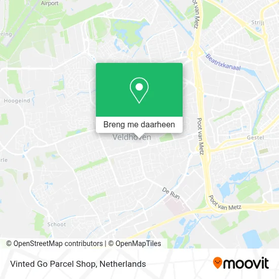 Vinted Go Parcel Shop kaart