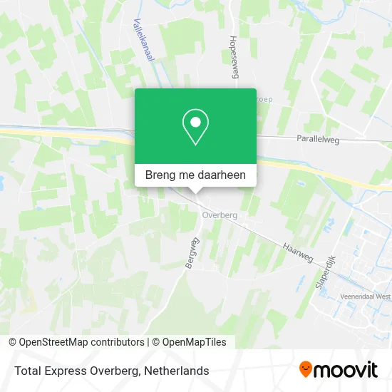 Total Express Overberg kaart