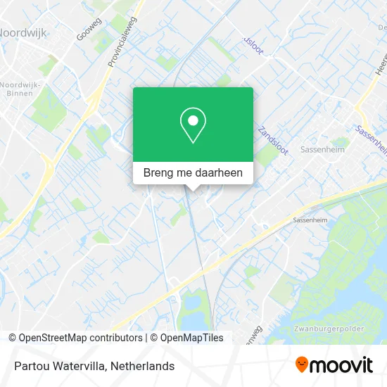 Partou Watervilla kaart
