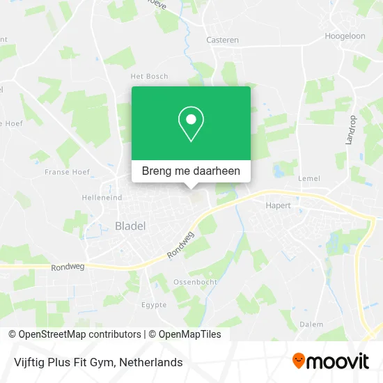 Vijftig Plus Fit Gym kaart