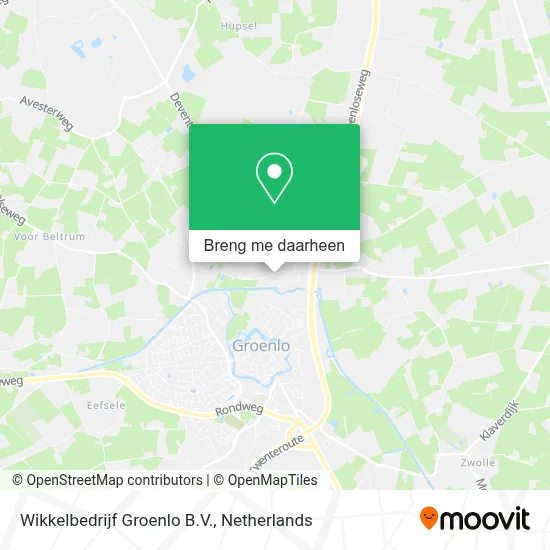 Wikkelbedrijf Groenlo B.V. kaart