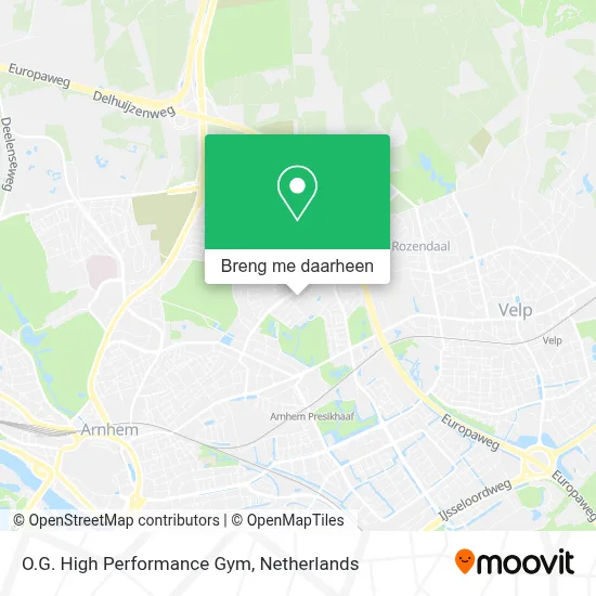 O.G. High Performance Gym kaart