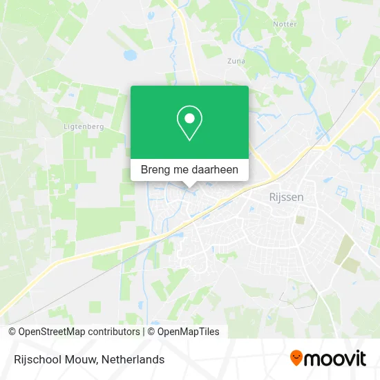Rijschool Mouw kaart