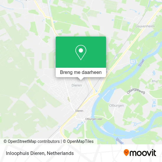 Inloophuis Dieren kaart