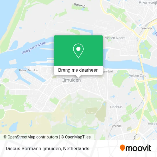 Discus Bormann Ijmuiden kaart
