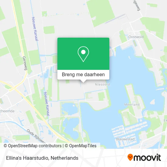 Ellina's Haarstudio kaart