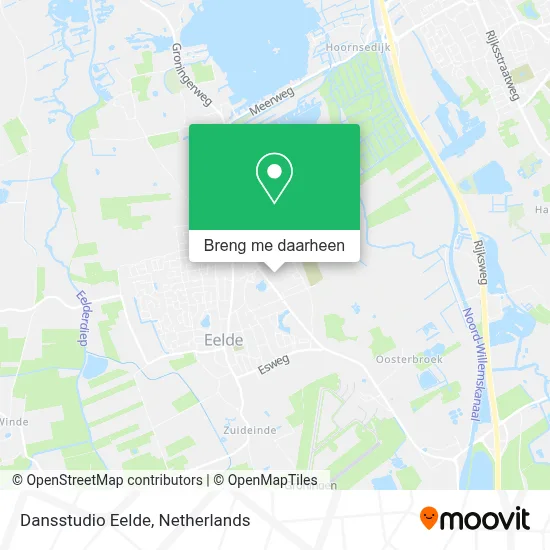 Dansstudio Eelde kaart