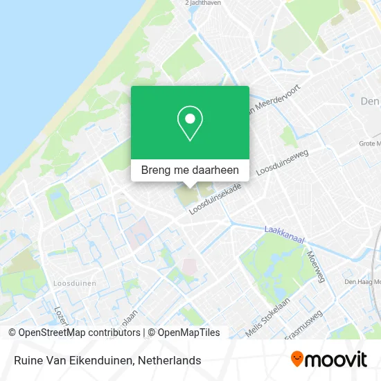 Ruine Van Eikenduinen kaart
