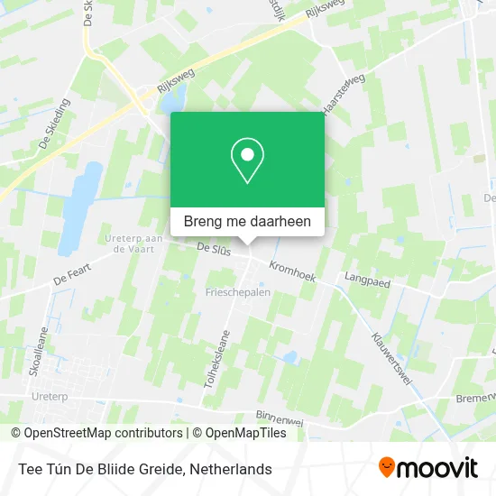 Tee Tún De  Bliide Greide kaart