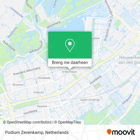 Podium Zevenkamp kaart