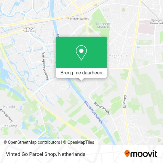 Vinted Go Parcel Shop kaart