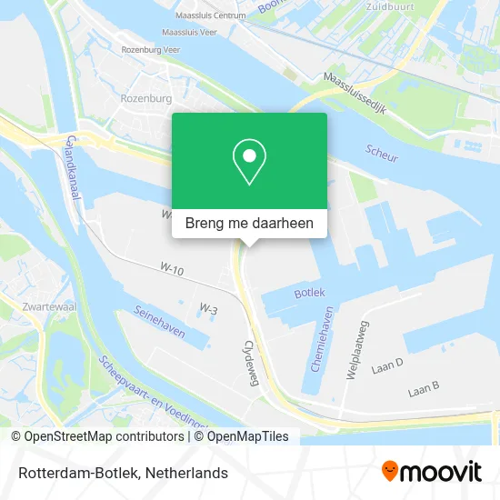 Rotterdam-Botlek kaart