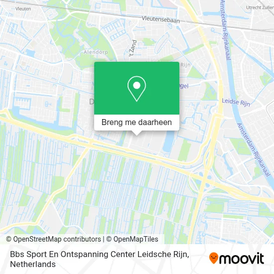 Bbs Sport En Ontspanning Center Leidsche Rijn kaart