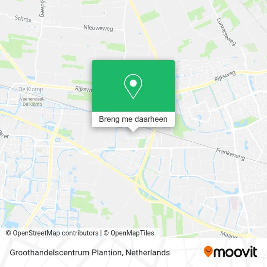 Groothandelscentrum Plantion kaart