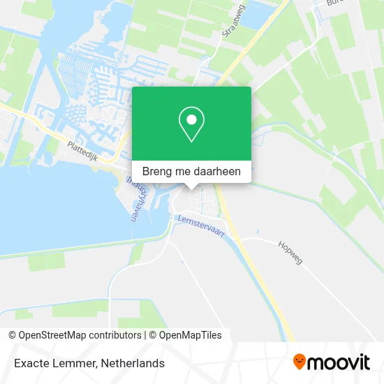 Exacte Lemmer kaart