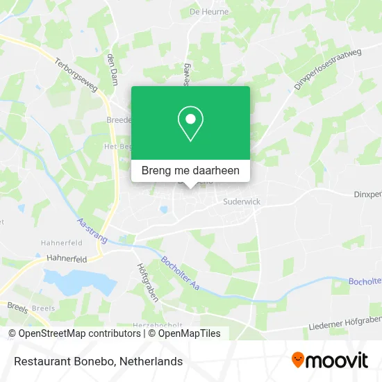 Restaurant Bonebo kaart