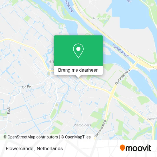 Flowercandel kaart