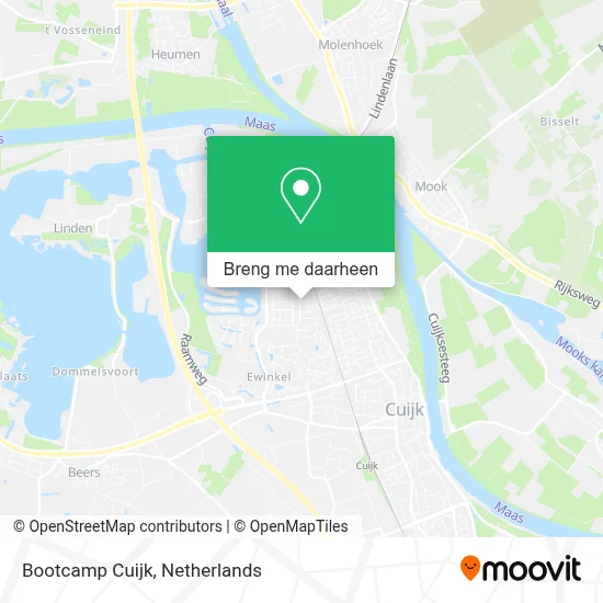 Bootcamp Cuijk kaart