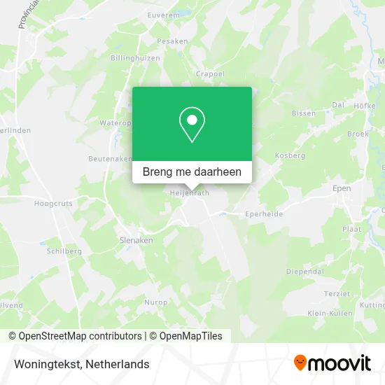 Woningtekst kaart