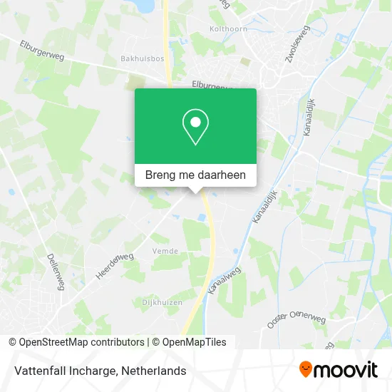 Vattenfall Incharge kaart