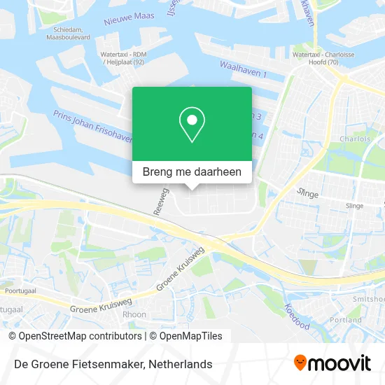 De Groene Fietsenmaker kaart