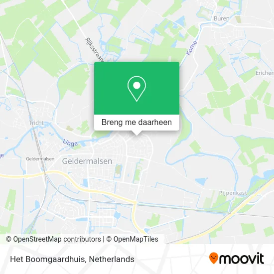 Het Boomgaardhuis kaart