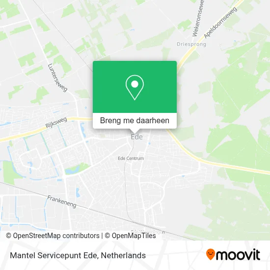 Mantel Servicepunt Ede kaart