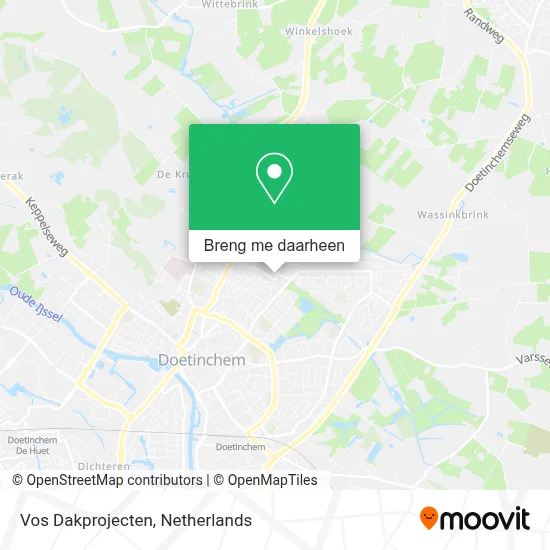 Vos Dakprojecten kaart