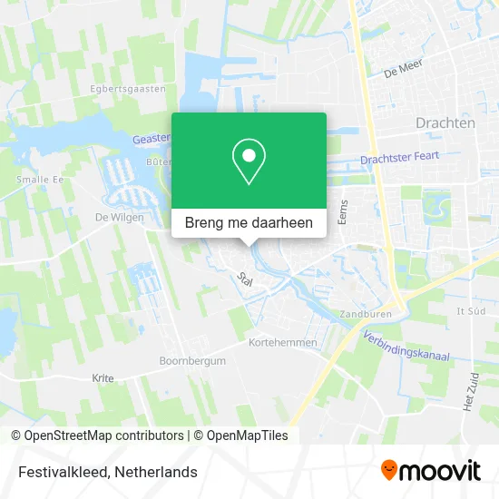 Festivalkleed kaart