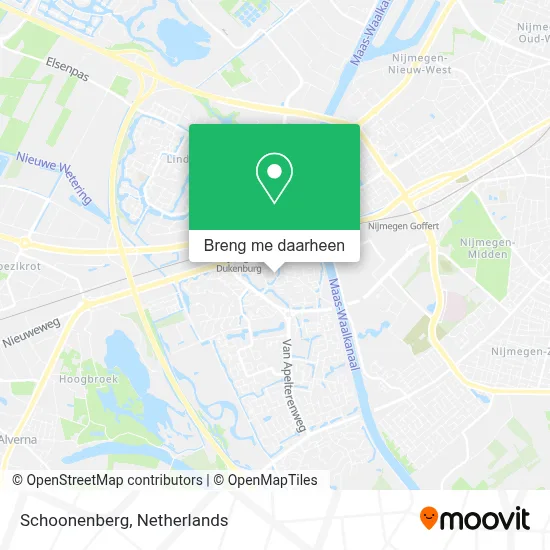 Schoonenberg kaart