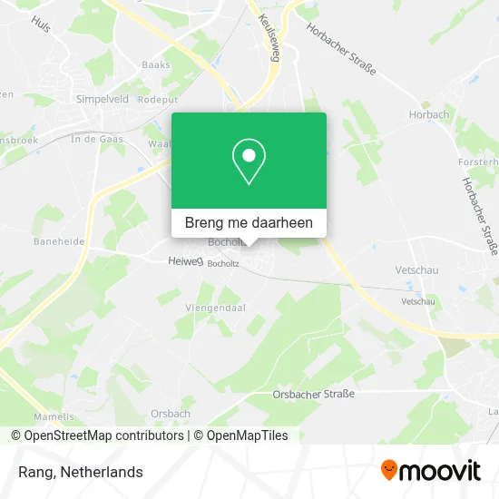 Rang kaart