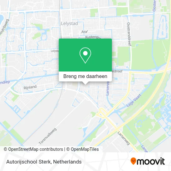 Autorijschool Sterk kaart