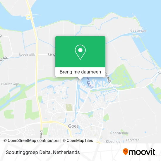 Scoutinggroep Delta kaart