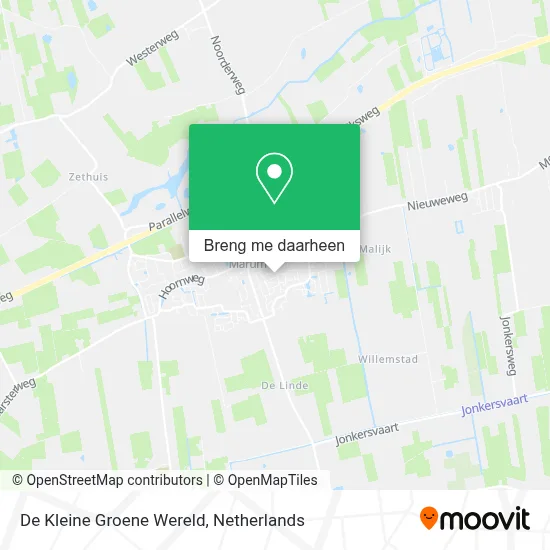 De Kleine Groene Wereld kaart