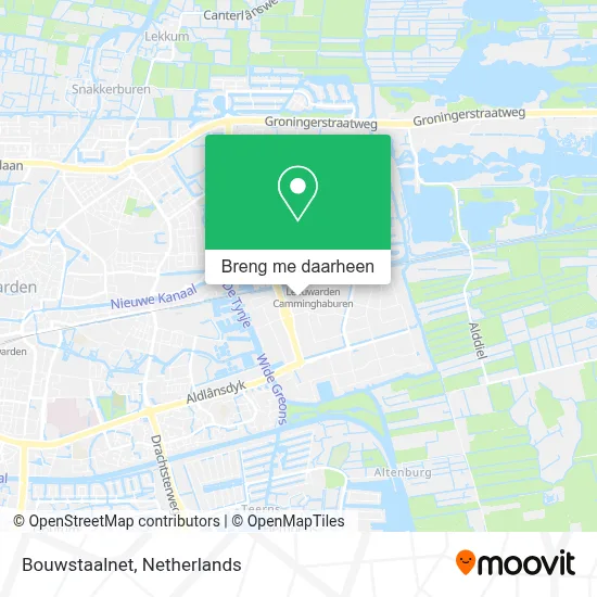 Bouwstaalnet kaart