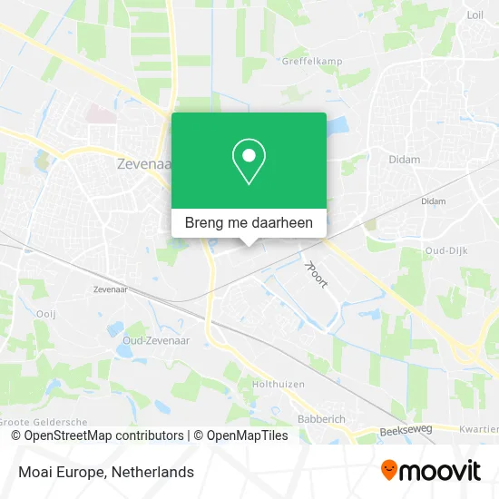 Moai Europe kaart