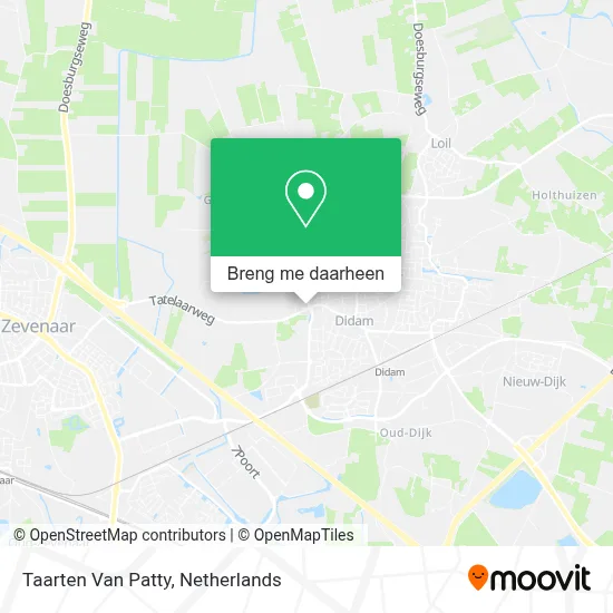 Taarten Van Patty kaart