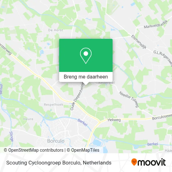 Scouting Cycloongroep Borculo kaart