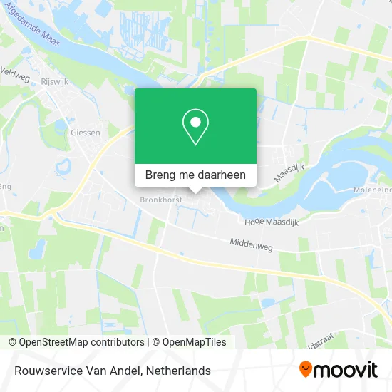 Rouwservice Van Andel kaart