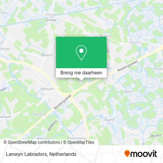 Lanwyn Labradors kaart
