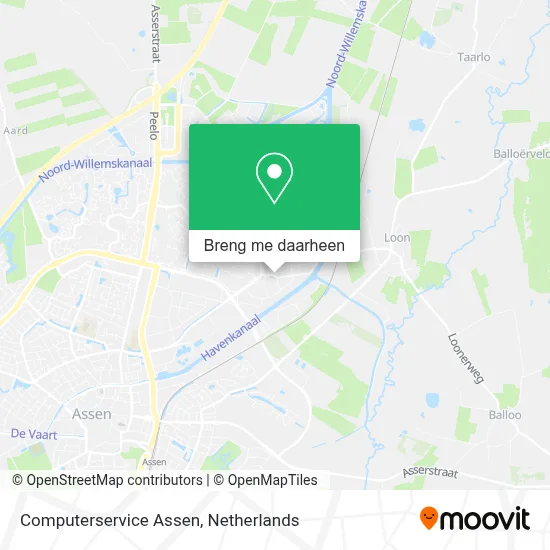 Computerservice Assen kaart