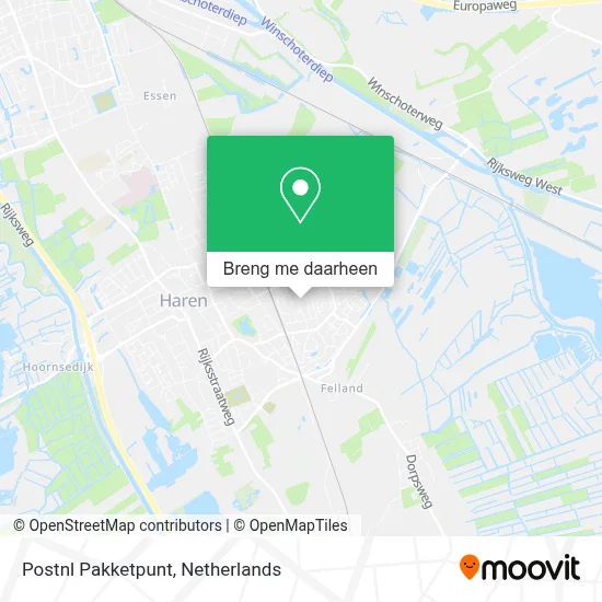 Postnl Pakketpunt kaart