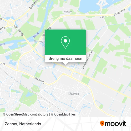 Zonnet kaart